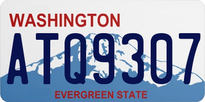 WA license plate ATQ9307
