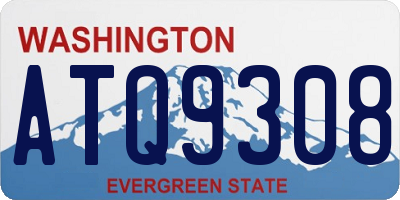 WA license plate ATQ9308