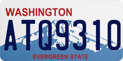 WA license plate ATQ9310