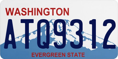 WA license plate ATQ9312