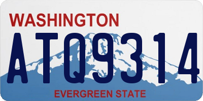 WA license plate ATQ9314