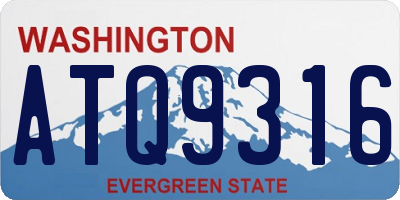 WA license plate ATQ9316