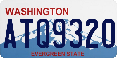 WA license plate ATQ9320