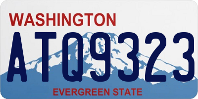 WA license plate ATQ9323