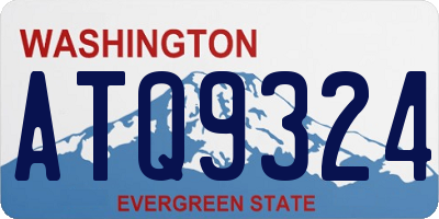 WA license plate ATQ9324