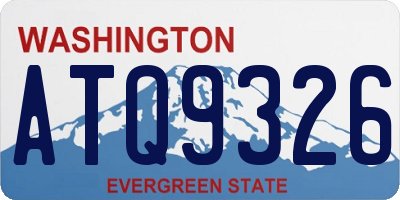 WA license plate ATQ9326