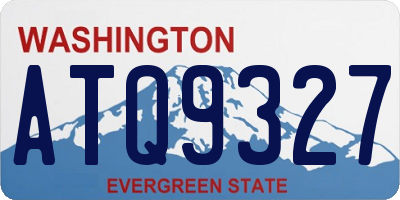 WA license plate ATQ9327