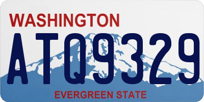 WA license plate ATQ9329