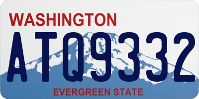 WA license plate ATQ9332