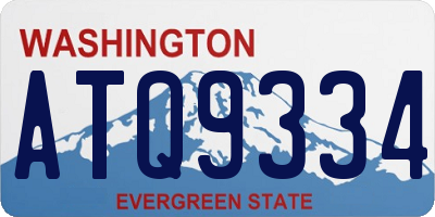WA license plate ATQ9334