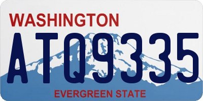 WA license plate ATQ9335