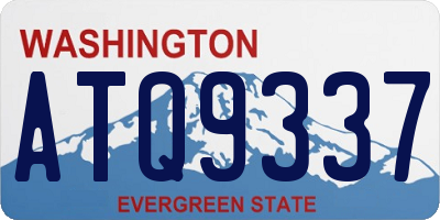 WA license plate ATQ9337