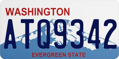 WA license plate ATQ9342