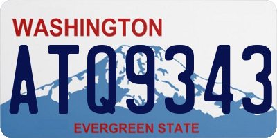 WA license plate ATQ9343