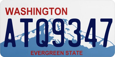 WA license plate ATQ9347
