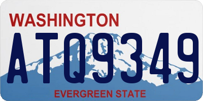 WA license plate ATQ9349