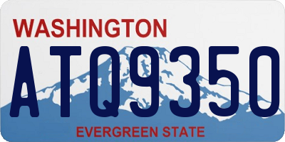 WA license plate ATQ9350