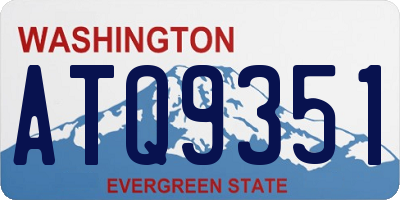WA license plate ATQ9351