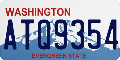 WA license plate ATQ9354