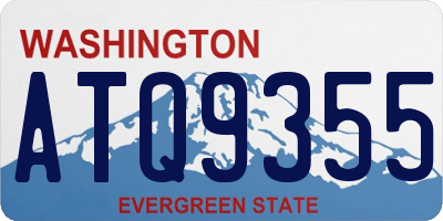 WA license plate ATQ9355