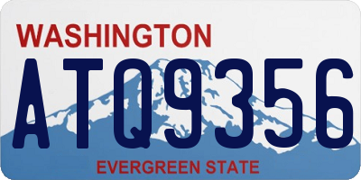 WA license plate ATQ9356
