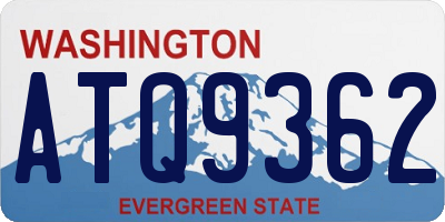 WA license plate ATQ9362