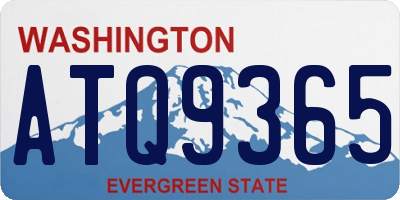 WA license plate ATQ9365