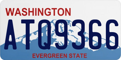 WA license plate ATQ9366