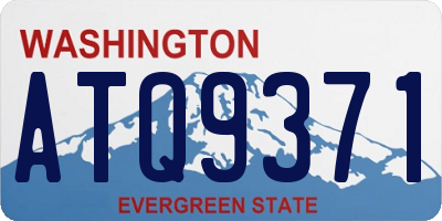 WA license plate ATQ9371