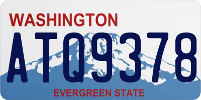 WA license plate ATQ9378