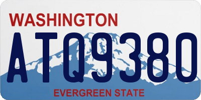 WA license plate ATQ9380