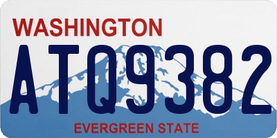 WA license plate ATQ9382