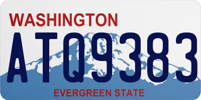 WA license plate ATQ9383