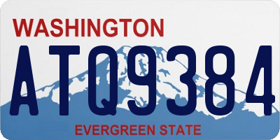 WA license plate ATQ9384
