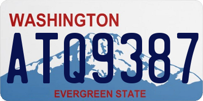 WA license plate ATQ9387