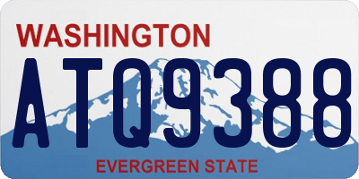 WA license plate ATQ9388