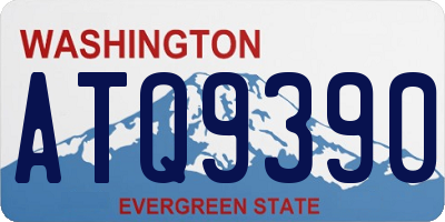 WA license plate ATQ9390