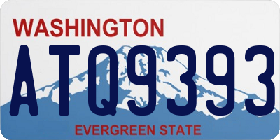WA license plate ATQ9393