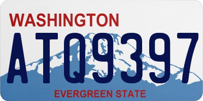 WA license plate ATQ9397