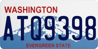 WA license plate ATQ9398