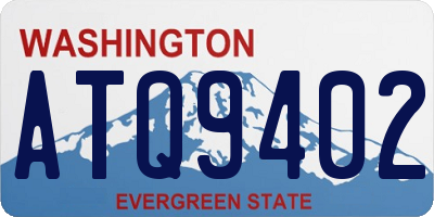 WA license plate ATQ9402