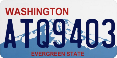 WA license plate ATQ9403