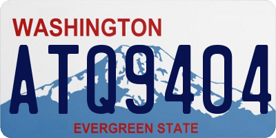 WA license plate ATQ9404