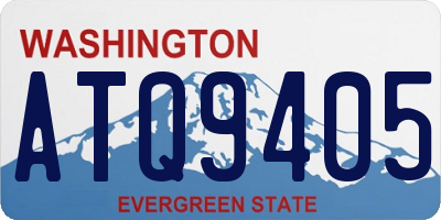 WA license plate ATQ9405