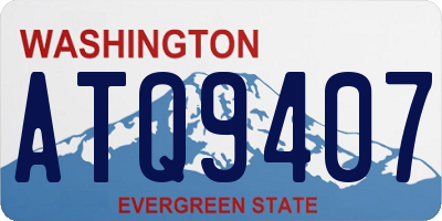WA license plate ATQ9407