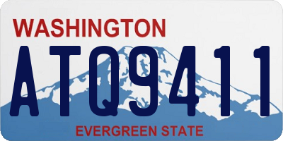 WA license plate ATQ9411