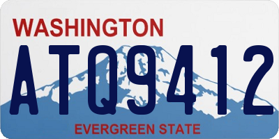 WA license plate ATQ9412