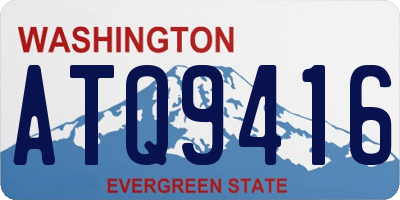 WA license plate ATQ9416