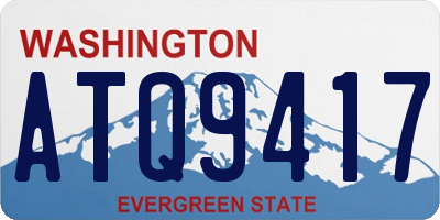 WA license plate ATQ9417