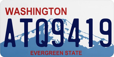 WA license plate ATQ9419